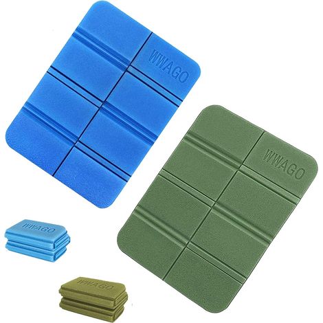 2 Pièces Coussin De Siège Pliable Étanche De Siège Tapis De Camping Mousse (1/5)