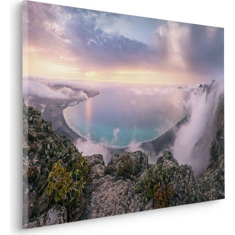 Komar Canvasbild Coastal Paradise - 60 x 90 cm - Bild auf Keilrahmen - Maritim Naturmotiv (1/2)