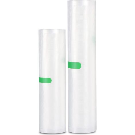 Diboniur Sacchetti Sottovuoto Alimenti, 2 Rotoli 28/20 ×500cm Rotolo Sottovuoto per Macchina Sottovuoto, Buste Sottovuoto per Conservazione Alimenti e Cottura Sous Vide (1/5)