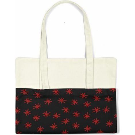 Sac Shopping - Coton - 34 x 40 cm - Noir - 1 Pièce (1/4)