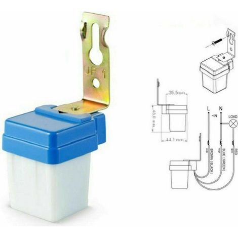Trade Shop - MINI-DÄMMERUNGSSENSORSCHALTER 6A 220V FÜR LED-SCHEINWERFERLAMPEN - (1/3)