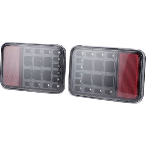 2 pièces Feu antibrouillard arrière 12V 6500K Haute luminosité Étanche IP67 Compatible Jeep Wrangler JK 2007-2017 (1/5)