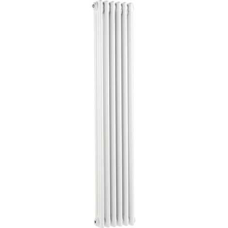 Bayswater Nelson 3-Column Vertical Radiator 1500mm High x 291mm Wide White (1/3)