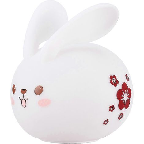 Veilleuse animalière astucieuse, lampe portable en silicone avec commande tactile facile, rechargeable, décoration kawaii pour chambre d'enfant, multicolore (1/5)