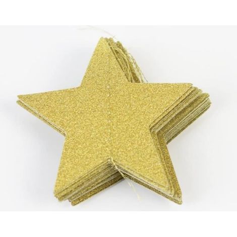 Guirlande - Lot de 2 - 2 Mt - Or - Étoiles scintillantes (1/4)