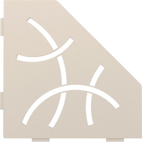 Schlüter SES2D6TSI-E-S2 Ablage Curve 75x195x195x75mm Elfenbein