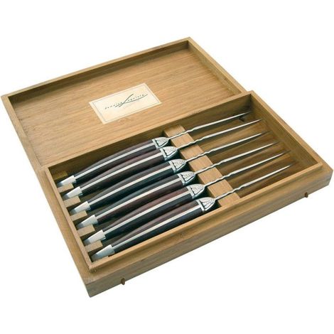 LAGUIOLE Ensemble de 6 couteaux à viande, très belle finition