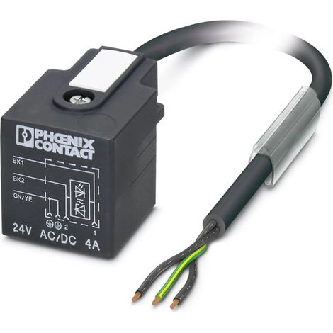 [NEUWERTIG] B-Ware Phoenix Contact Sensoraktor Kabel Leitung Verbindung Schwarzgrau 3polig 10m Led