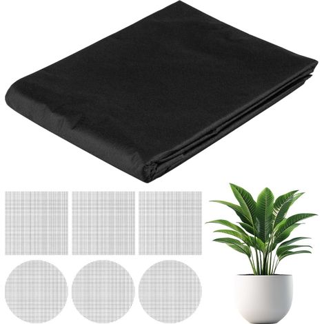 Toile Filtrante de 2 M x 1 M pour Pots de Fleurs, Découpable (1/5)