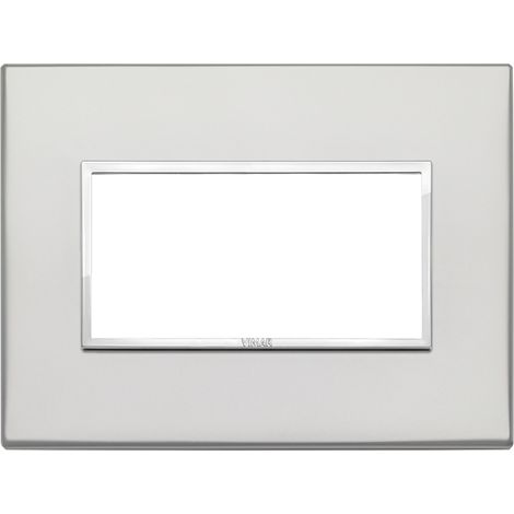 Placca 4M argento Vimar Eikon Evo 21654.07.01