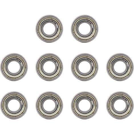 10 Stück hitzebeständige, vielseitig einsetzbare Miniaturkugellager aus 698ZZ-Stahl (8x19x6mm) (1/5)