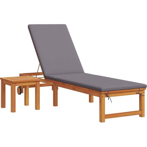 Maison Exclusive - Lettino da sole 2 pcs Marrone Legno di Acacia Massello (1/5)