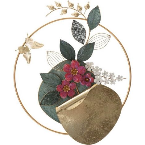 Decorazione Parete Ferro Giardino cm 67X8X74 - GARD (1/5)