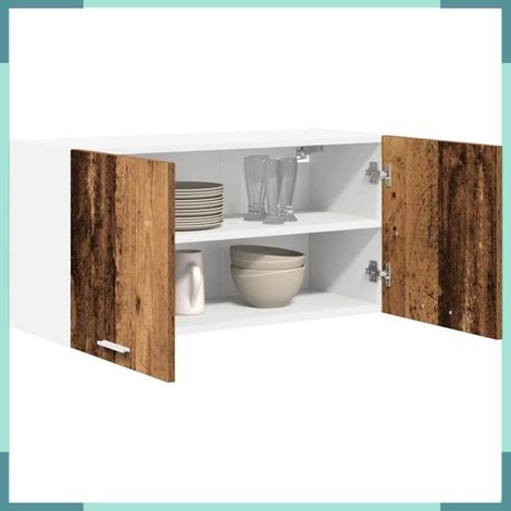 884184 Armoire suspendue Bois ancien 80 x 31 x 40 cm Bois d'ingénierie (1/5)