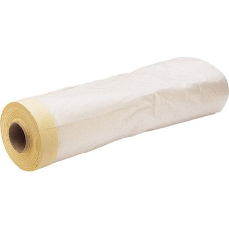 Plastico protector con cinta krepp 90 cm x 22,5 mt macrepair