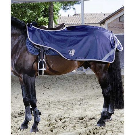 Coprireni Tattini in nylon rip-stop 600 Denari impermeabile, antivento e traspirante con fodera in pile: 130/135 cm, Blu 09 (1/2)