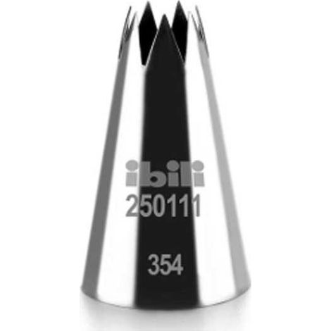 ibili Beccuccio a stella 11 mm Argento per Pasticceria