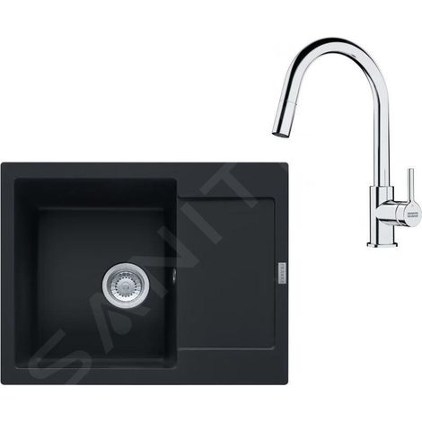 Franke Colonnes - Set de cuisine G256MČ, évier en fragranit MRG 611-62 + robinet FS 3229.031, noir mat / chrome 114.0700.711 (1/4)