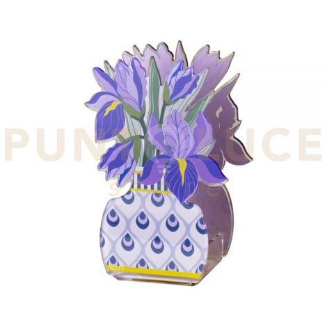 MINI PROFUMATORE IRIS IN CRISTALLO ACRILICO DECORATO VIOLA FRAGRANZA BY CHIARA FIRENZE ANIMA 50ML
