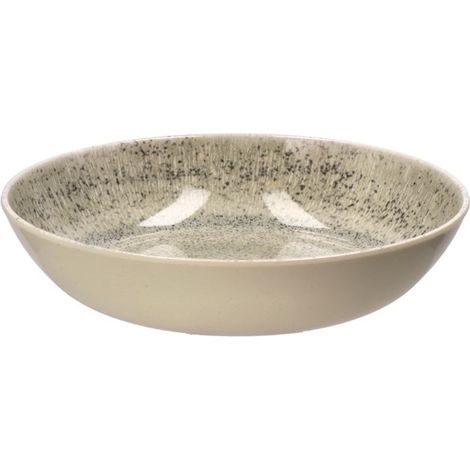 Regalo Italiano Piatto Fondo in Melamina D 22 Cm H 5 Cm Crema