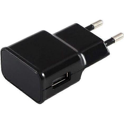 Chargeur mural USB - Compatible avec P7-P10LITE - Micro USB - 2 A - Noir (1/5)