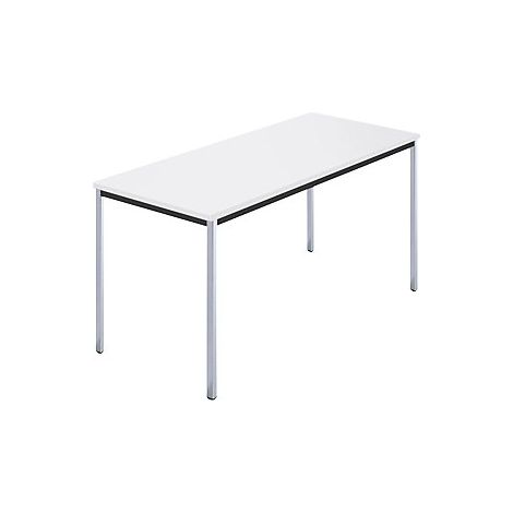 kaiserkraft  928437  Mesa rectangular  tubo cuadrado cromado  (1/3)