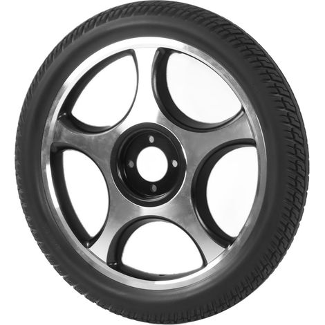Moyeux en alliage d'aluminium pour roue de fauteuil roulant électrique, 4 trous ronds, antidérapant, pièce de rechange (1/5)
