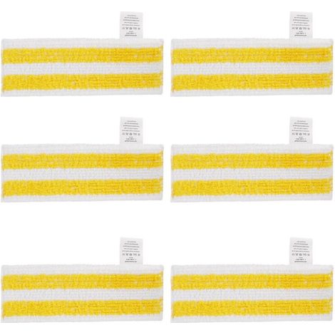 6er-Pack Ersatz-Mikrofasertücher, kompatibel mit Kärcher Easyfix SC 1, SC 2, SC 3, SC 4, SC 5 Dampfreinigern