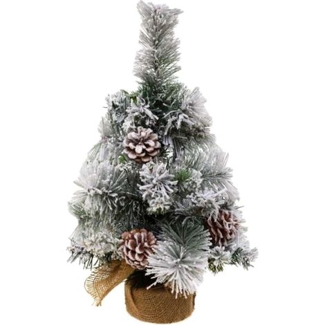 Sapin de Noël artificiel floqué effet neige MINNESOTA