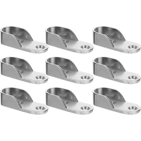 Support de tringle à penderie en fer, compatible avec un ensemble de 12 pièces argentées (1/5)
