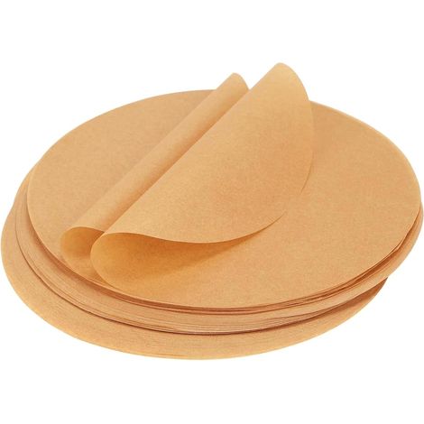 150 Feuilles Papier Cuisson Air Fryer, Papier Sulfurisé Ronde Non Blanchi 30cm Diamètre, Papier Sulfurisé Cuisson Revêtement Antiadhésif pour Gâteaux, Barbecue, Pâtisserie, Hamburgers, Desserts (1/5)