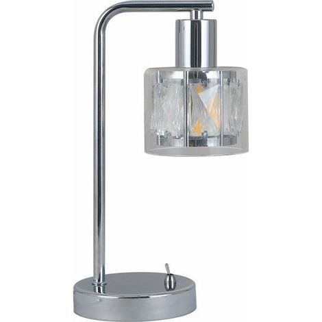 Lampada da tavolo glamour cromata Elmo Reality E14 40W (1/3)