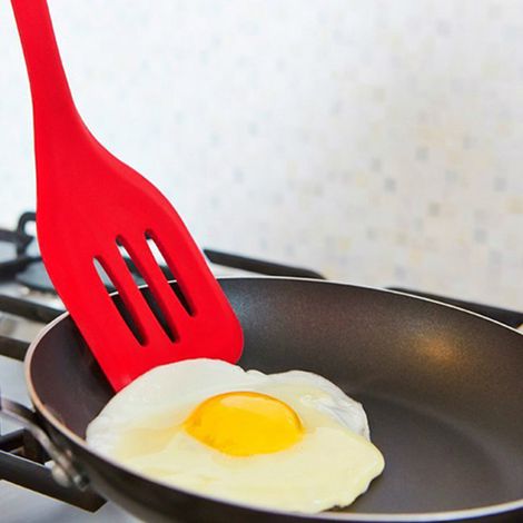 5-teiliges Set hitzebeständiger Silikon-Küchenspatel mit Antihaftbeschichtung, Löffel, Koch- und Backutensilien (1/5)