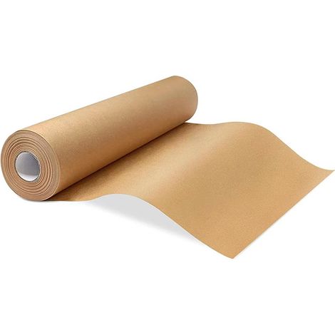 Papier sulfurisé non blanchi en rouleau - 38 cm x 64 m - Papier sulfurisé avec cutter - Papier sulfurisé antiadhésif pour la cuisine et le barbecue (1/5)