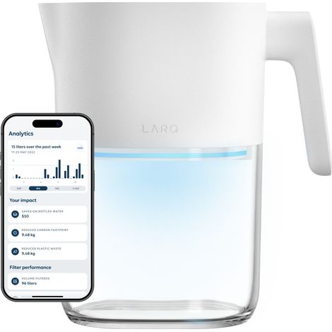 LARQ PureVis Filtro de agua para jarra 1.9 L Transparente, Blanco (1/5)