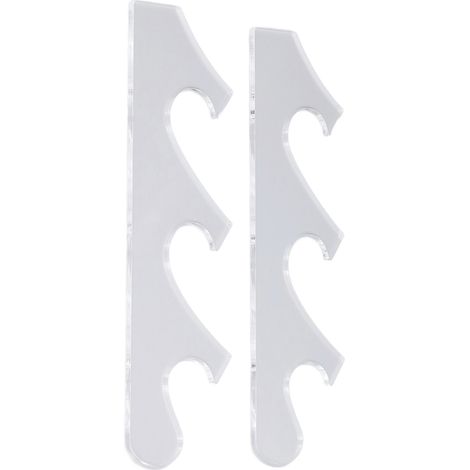 Transparentes, wandmontiertes Messer- und Schwerthalter-Set, Set mit 2 wandmontierten Klingenhaltern. (1/5)