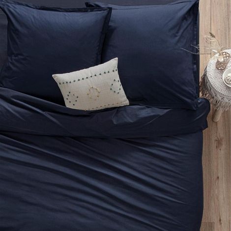 Copripiumino carina in cotone blu inchiostro 140x200cm - Atmosphera créateur d'intérieur