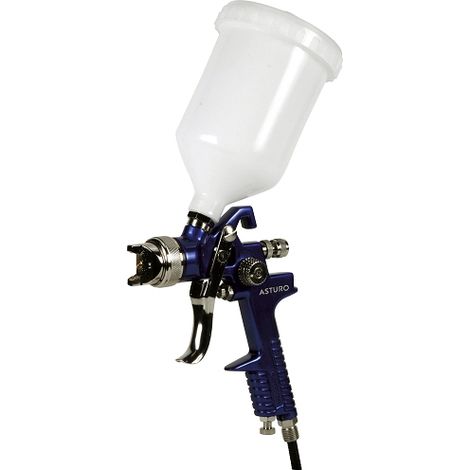 Aerografo H-827 ASTURO pistola aria HVLP a gravità verniciatura verniciare 600cc ugello Ø 2,0 mm