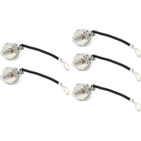 5 Stück Gleichrichterdiode Messing-Spiralmodul für Umrichter-Netzteil-Maschinensteuerung 40HF-120