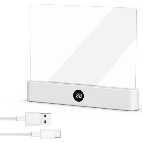 Lampe de lecture à LED ultra-mince – 3 couleurs de lumière – Autonomie 35h – Charge USB Type-C – Protection des yeux – Portable (1/5)