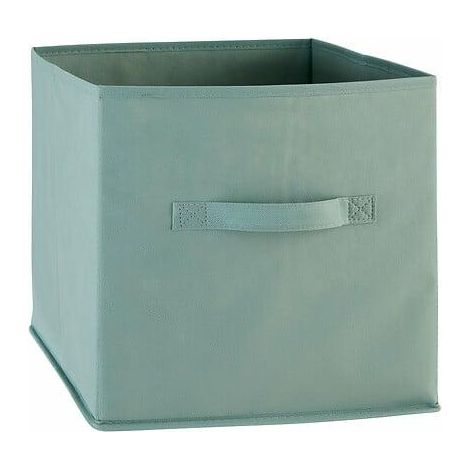 Regalbox, hellgrün, 31x31x31cm, mit Tragegriff (1/4)