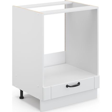 Armario para horno empotrado Fame-Line, Blanco casa de campo, 60 cm sin encimera, Vicco (1/5)