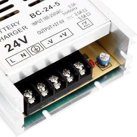 Chargeur de batterie intelligent BC-24-5 pour groupe électrogène diesel, entrée 160-250 V, chargeur de maintien 24 V (1/5)