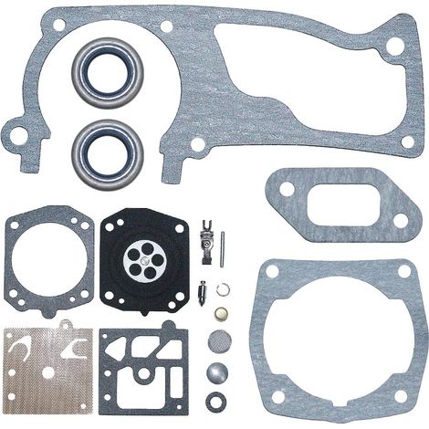 Kit de réparation de joint de carter, cylindre et silencieux pour Husqvarna 357 357XP 359 359XP, remplacement pour 503 96 66-01 Walbro K22-HDA (1/5)