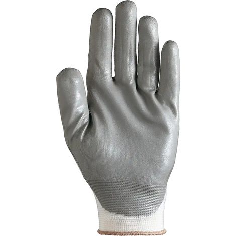 SIR SAFETY SYSTEM GENIO Gants de protection mécanique enduits nitrile blanc Taille XL-10 Lot de 12 paires