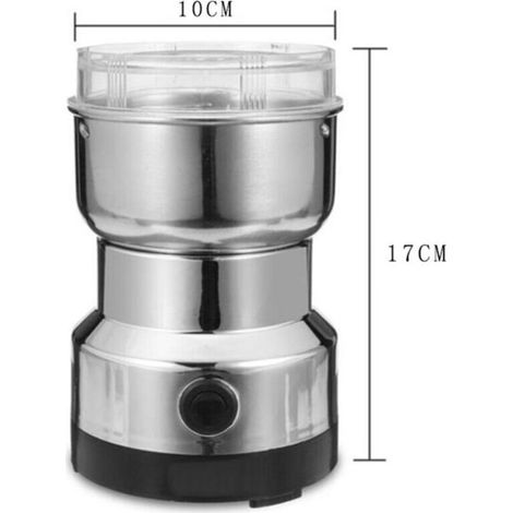 Multifunktionale elektrische Getreidemühle, Gewürzmühle, Kräutermühle, Mahlwerk, Edelstahl-Kaffeemühle für Zuhause (1/5)