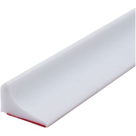 200CM Barriere De Douche Silicone,Barre De Seuil De Douche Anti Débordement Autocollant,Barrage Eau Douche,Seuil Douche Barrage D'eau,Barrière De Douche Pliable Pour Sol De Salle De Bain-Blanc (1/4)