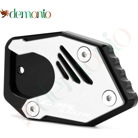 (CBR650R Argenté) Base d'extension de béquille latérale compatible avec Honda CBR300R, CBR500R et CBR650R (2013-2022) - Maxpower (1/4)