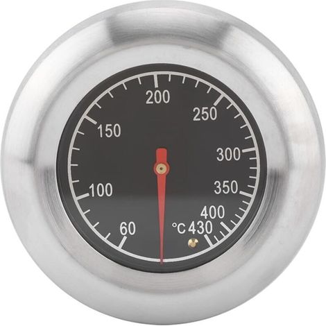 BBQ Thermomètre pour Tous Les barbecues, Fumoir, Fumoir et Barbecue Chariot, Analogique, (1/5)
