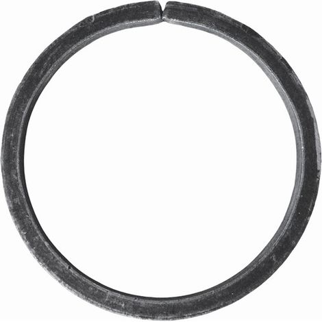 Cercle non soudé - Diamètre 140mm fer plat de 40x8mm - Fer forgé - À souder - DECO FER FORGE (1/3)